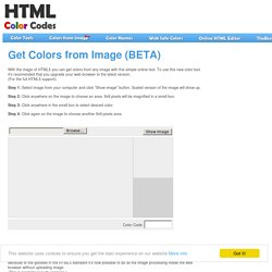 Get Colors from Image