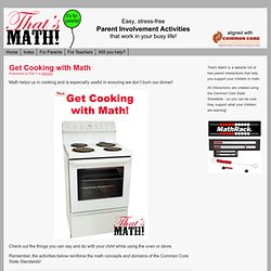 Get Cooking with Math