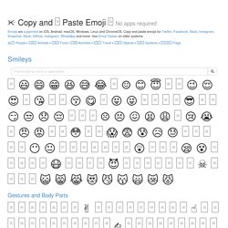 □ Get Emoji — All Emojis to ✂️ Copy and □ Paste □