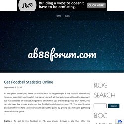 Get Football Statistics Online