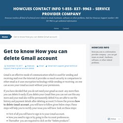 Get to know How you can delete Gmail account