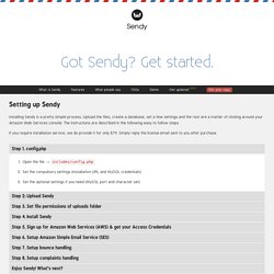 Get Started with Sendy