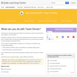 Get started with Team Drives