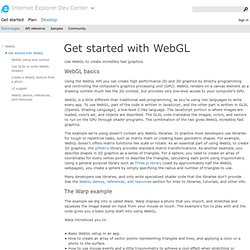 Get started with WebGL