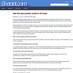 Get the best power wash in St Louis