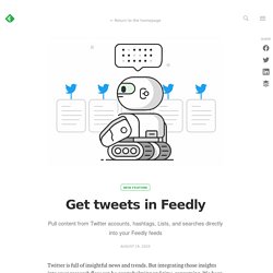 Get tweets in Feedly