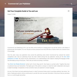 Get Your Complete Guide to Tax and Law