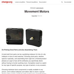 getclockparts: Movement Motors