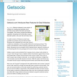 Getsocio.com Introduces New Features for Deal Websites