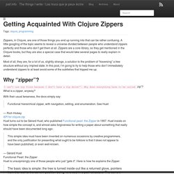 Getting acquainted with Clojure zippers - josf.info