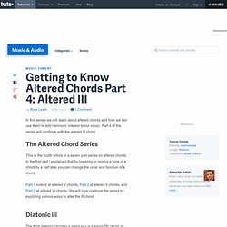 Getting to Know Altered Chords Part 4: Altered III