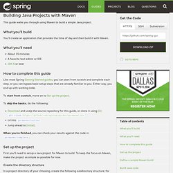 Getting Started · Building Java Projects with Maven