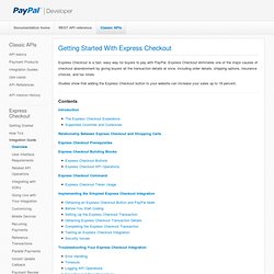 Introducing Express Checkout