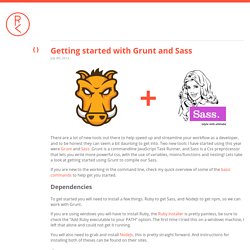 Getting started with Grunt and Sass - Ryan Christiani - Front-End Developer - Ryan Christiani – Front-End Developer