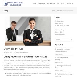 Getting Your Clients to Download Your Hotel App - RAI