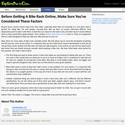 Before Getting A Bike Rack Online, Make Sure You’ve Considered These Factors