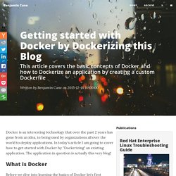 Getting started with Docker by Dockerizing this Blog