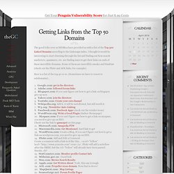 Getting Links from the Top 50 Domains