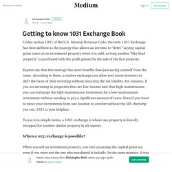 Getting to know 1031 Exchange Book – Christopher Nolt