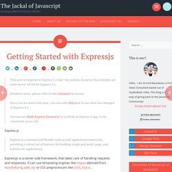 Getting Started with Expressjs