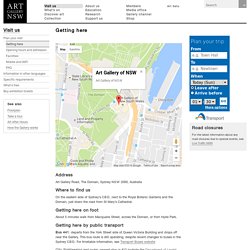 Getting here :: Plan your visit :: Visit us