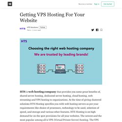 Getting VPS Hosting For Your Website - HTS Solutions - Medium