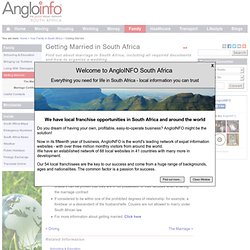 Getting Married in South Africa