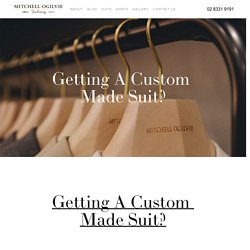 Getting A Custom Made Suit?