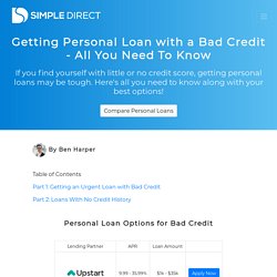 personal loans for bad credit