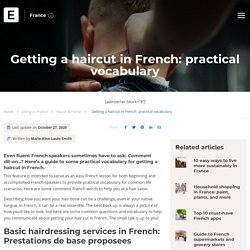 Getting a haircut in French: practical vocabulary
