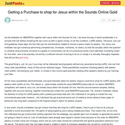 Getting a Purchase to shop for Jesus within the Sounds Online Gold