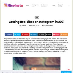 Getting Real Likes on Instagram in 2021