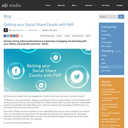 Getting your Social Share Counts with PHP - Web Design