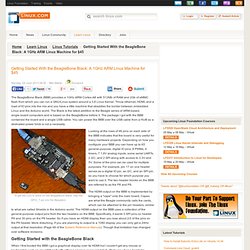 Getting Started With the BeagleBone Black: A 1GHz ARM Linux Machine for $45