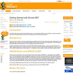 Getting Started with Drools.NET. Free source code and programmin