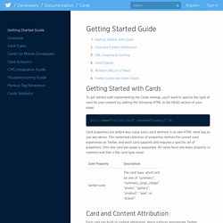 Twitter cards: Getting Started Guide
