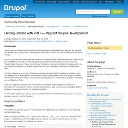 Getting Started with VDD — Vagrant Drupal Development