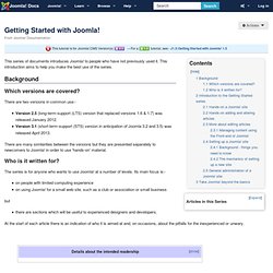 Getting Started with Joomla!