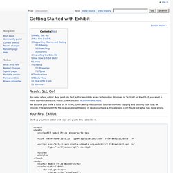Getting Started with Exhibit - SIMILE Widgets