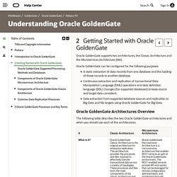 Getting Started with Oracle GoldenGate