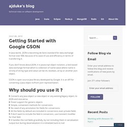 Getting Started with Google GSON