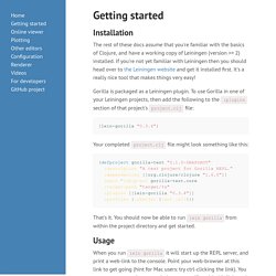 Getting started · Gorilla REPL