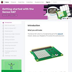 Getting started with the Sense HAT - Detecting movement