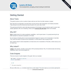 Getting Started - Learn JS Data
