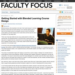 Getting Started with Blended Learning Course Design
