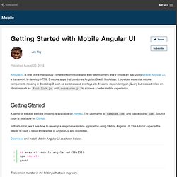 Getting Started with Mobile Angular UI