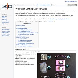 Piksi User Getting Started Guide - Swift Navigation Wiki