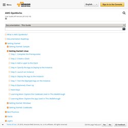 Getting Started with Linux Stacks - AWS OpsWorks