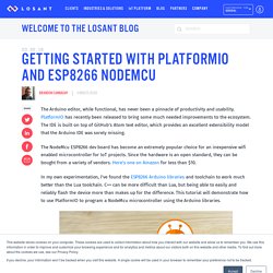 Getting Started with PlatformIO and ESP8266 NodeMcu