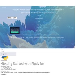 Getting Started with Plotly for Python